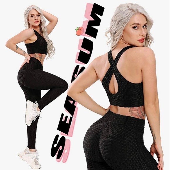 🆕 SEASUM Scrunch Butt Leggings - Small - Picture 9 of 15